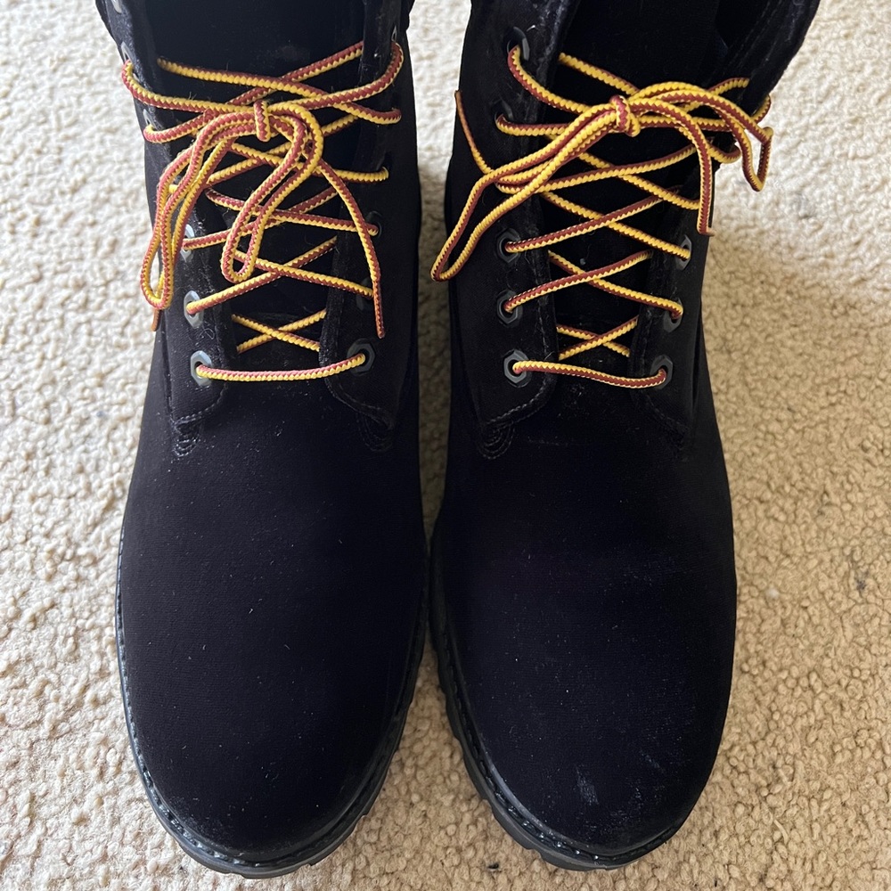 Timberland x Off-White Virgil Abloh (Mens 12) 6” Boot Black Velvet Limited Rare - Picture 2 of 9